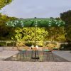 Iuno 13\'*6.5\' Solar Light Market Umbrella