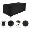 Free Shipping 210D Oxford Cloth Outdoor Furniture Dust Cover Rain Cover Outdoor Table And Chair Cover Black Yj