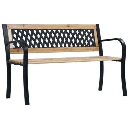 Garden Bench 47.2" Wood (Color: Brown)