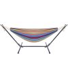 Free Shipping  Hammock & Steel Frame Stand Swing Chair Home/Outdoor Backyard Garden Camp Sleep Yj
