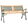 Garden Bench 48" Cast Iron And Solid Firwood
