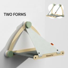 Mewoofun Modern Wall Mounted Cat Window Perch Cat Window Hammock With Strong Suction Cups Holds Up To 25Lbs (Color: Qch01)