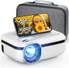Mooka Wifi Projector 7500L Hd 1080P Movie Home Theater 200'' Display Wireless Us