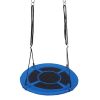 (Do Not Sell On Ebay) 40" Kids Outdoor Round Net Hanging Rope Nest Tree Swing Children Patio Toys Rt