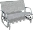 2 Person Swing Glider Chair Patio Swing Bench Garden Rocking Seat For Outdoor Patio,Backyard,Deck Swimming Pool