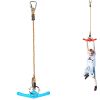 Ninja Swing Toys, Jungle Gym Set Attachments, Obstacle Course Accessories - 360Ã‚Â° Spinning Swing Toys For Kids - 20-37Inches Adjustable Monkey Jungle