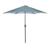 Outdoor Patio 8.6-Feet Market Table Umbrella With Push Button Tilt And Crank[Umbrella Base Is Not Included]