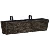 Garden Planters 2 Pcs Water Hyacinth Brown