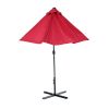 Outdoor Patio Umbrella Table Market Umbrella With Push Button Tilt And 360 Degree Rotation Crank For Garden, Deck, Backyard, Pool Xh