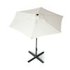 Outdoor Patio Umbrella Table Market Umbrella With Push Button Tilt And 360 Degree Rotation Crank For Garden, Deck, Backyard, Pool Xh