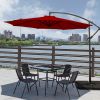 10Ft Outdoor Table Market Patio Umbrella For Garden, Deck, Backyard And Pool