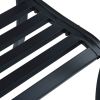 Garden Bench 49.2" Black Steel