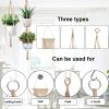 Macrame Plant Hangers With Hooks Hemp Rope Braided Hanging Planter Baskets