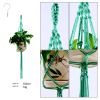 Macrame Plant Hanger With Hooks Different Tiers Handmade Cotton Rope Hanging Planters Set Flower Pots Holder Hanger Stand Indoor Outdoor Boho Home Dec