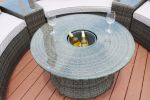 Direct Wicker Outdoor And Garden Patio Sofa Set 6Pcs Reconfigurable Stylish And Modern Style With Seat Cushion And Coffee Table
