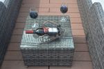 Direct Wicker Outdoor 3Pcs Deluxe Patio Adjustable Wicker Rattan Chaise Lounge Set With Cushions And Table