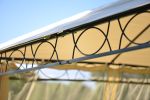 Quality Double Tiered Grill Canopy, Outdoor Bbq Gazebo Tent With Uv Protection, Beige