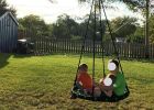 Detachable Spider Web Tree Swing Outdoor Safe And Durable Kids Hanging Platform Swing Seat For Children Adults Backyard Garden