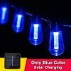 Led Solar String Lights Christmas Decoration Light Bulb Ip65 Waterproof Patio Lamp Holiday Garland For Outdoor Garden Furniture