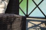 Direct Wicker Aluminum 5-Piece Outdoor Pe Rattan Wicker Sofa Rattan Patio Garden Furniture ,Gray