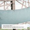 Patio Wicker Swing Egg Chair Basket Rattan Teardrop Hanging Lounge Chair With Stand And Cushions