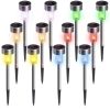 12Pack Solar Garden Light Outdoor Solar Powered Lamp Lantern Waterproof Landscape Lighting For Pathway Patio Yard Lawn Decoration