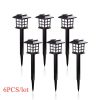 2/4/6/8Pcs Led Solar Pathway Lights Waterproof Outdoor Solar Lamp For Garden/Landscape/Yard/Patio/Driveway/Walkway Lighting