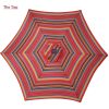 Outdoor Patio 8.7-Feet Market Table Umbrella With Push Button Tilt And Crank, Red Stripes With 24 Led Lights[Umbrella Base Is Not Included] Rt