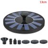 Mini Solar Water Fountain Pool Pond Waterfall Fountain Garden Decoration Outdoor Bird Bath Solar Powered Fountain Floating Water