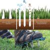Lawn Aerator Shoes With Stainless Steel Shovel, Free-Installation Aerating Shoe With Hook & Loop Straps, Heavy Duty Spiked Aerating Sandals, One-Size-