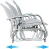 2 Person Swing Glider Chair Patio Swing Bench Garden Rocking Seat For Outdoor Patio,Backyard,Deck Swimming Pool