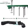 Lawn Aerator Shoes With Stainless Steel Shovel, Free-Installation Aerating Shoe With Hook & Loop Straps, Heavy Duty Spiked Aerating Sandals, One-Size-