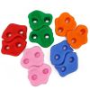 Wall Rock Jungle 10 Pieces Rock Climbing Kit Set With Mounting Screws