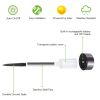 12 Pcs Led Stainless Steel Outdoor Garden Solar Lights For Pathway Walkway Patio Yard Lawn Cool White Xh