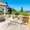 3-Piece Bistro Table Set, Cast Aluminum Outdoor Bistro Furniture Set, Patio Bistro Sets With Small Round Table And 2 Chairs For Porch, Lawn, Garden, B