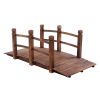 Arch Bridge Small Wooden Bridge Courtyard Outdoor Anticorrosive Wood Landscape Bridge