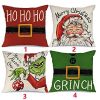 18X18 In Of For Christmas Decorations Green Buffalo Plaid Grinch Christmas Pillow Covers