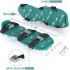 Lawn Aerator Shoes With Stainless Steel Shovel, Free-Installation Aerating Shoe With Hook & Loop Straps, Heavy Duty Spiked Aerating Sandals, One-Size-