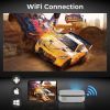 Mooka Wifi Projector 7500L Hd 1080P Movie Home Theater 200'' Display Wireless Us