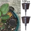10Pcs Creative Plastic Fertilizer Bonsai Box With Lid Plant Supplies Fertilizer Baskets Nursery Pots