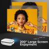 Mooka Wifi Projector 7500L Hd 1080P Movie Home Theater 200'' Display Wireless Us