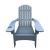 Outdoor Or Indoor Wood Adirondack Chair With An Hole To Hold Umbrella On The Arm