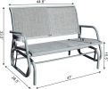 2 Person Swing Glider Chair Patio Swing Bench Garden Rocking Seat For Outdoor Patio,Backyard,Deck Swimming Pool