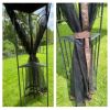 13X10Ft Outdoor Patio Gazebo Canopy Tent With Ventilated Double Roof And Mosquito Net (Detachable Mesh Screen On All Sides), Suitable For Lawn, Garden