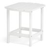 Adirondack Outdoor Side Table, Hdpe Plastic End Tables For Patio, Backyard, Pool, Indoor Outdoor Companion, Easy Maintenance Weather Resistant Lawn Fu