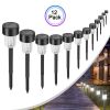 12Pack Solar Garden Light Outdoor Solar Powered Lamp Lantern Waterproof Landscape Lighting For Pathway Patio Yard Lawn Decoration