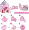 3 In 1 Rocket Ship Play Tent - Indoor/Outdoor Playhouse Set For Babies,Toddleers, Pink