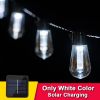 Led Solar String Lights Christmas Decoration Light Bulb Ip65 Waterproof Patio Lamp Holiday Garland For Outdoor Garden Furniture