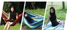 Breathable Hammock With Two Anti Roll Balance Beam