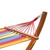 Patio Garden Portable Outdoor Polyester Hammock Set Red With Hammock Stand And Handbag